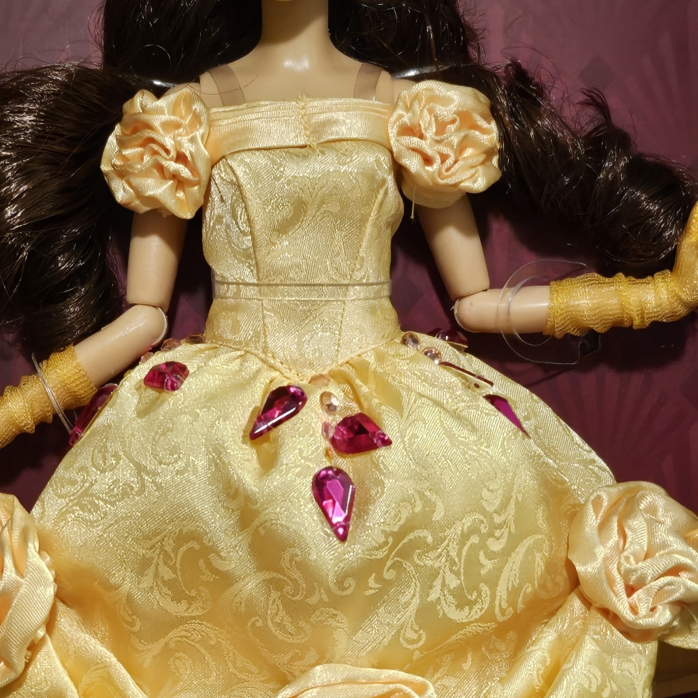 Disney Belle Doll in Yellow Rose Dress - Picture 8 of 10